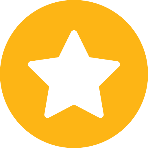 Star icon representing excellent service quality for hot water systems